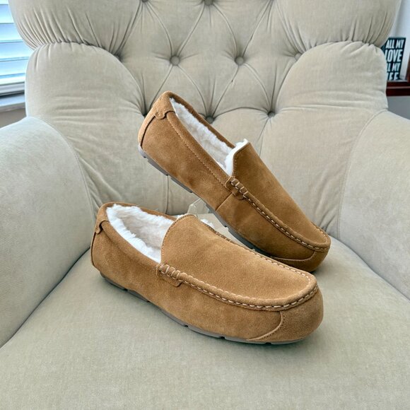 NEW Auth KOOLABURRA By UGG Men's Tipton 1105893 Chestnut Suede Moccasin Shoes - Picture 3 of 8